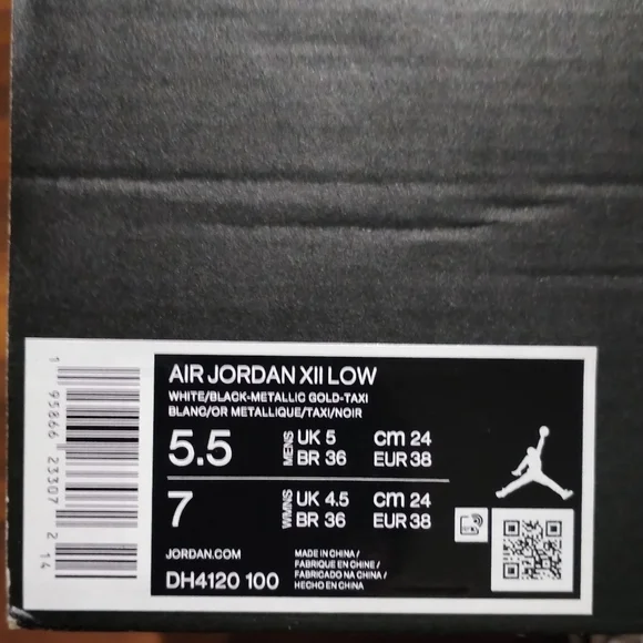 Nike Air Jordan XII Low sz 5.5 - Picture 4 of 8